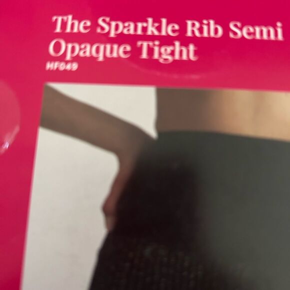 Commando The Sparkle Rib Semi Opaque Tights, Black, Size Small, NWT - Picture 8 of 8